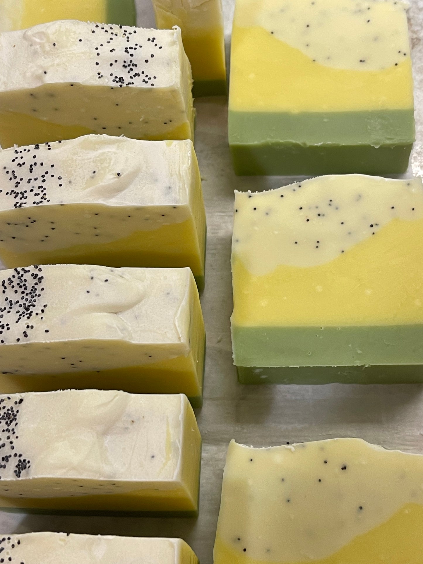 Lemongrass Essential Oil Cold process bars.