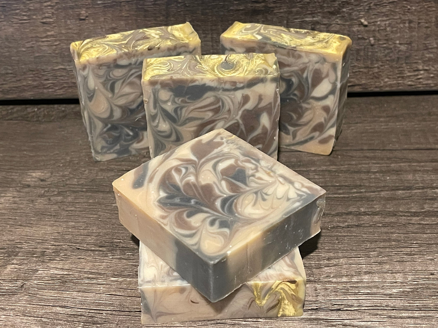 Mahogany Teakwood cold process soaps