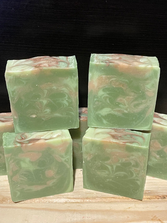 Green Tea and Willow cold process soap bars