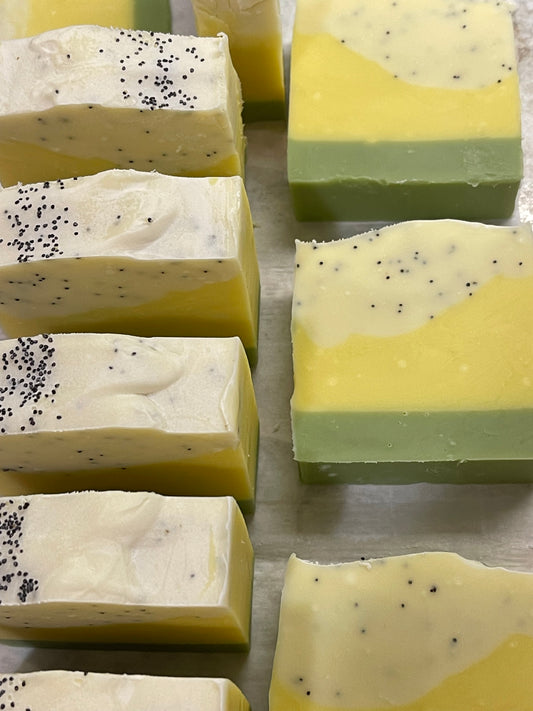 Lemongrass Essential Oil Cold process bars.