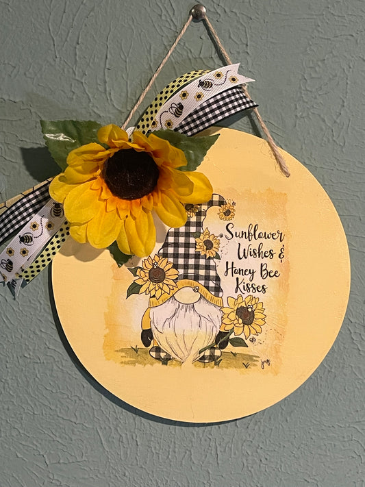 Sunflower Gnome sign