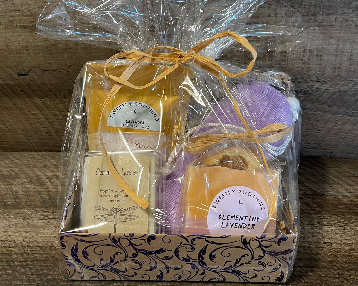 Clementine and lavender gift set