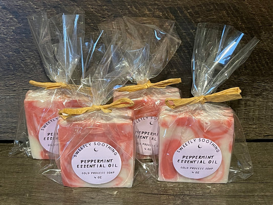 Peppermint Essential Oils cold process soaps