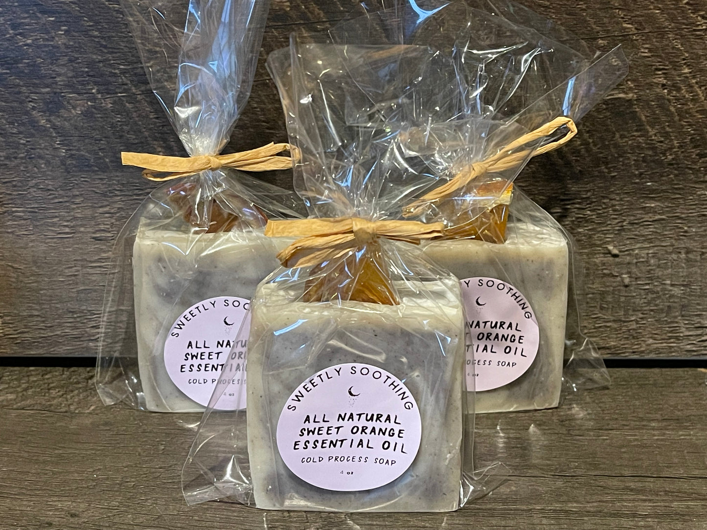 All Natural Sweet Orange Essential Oil cold process soaps