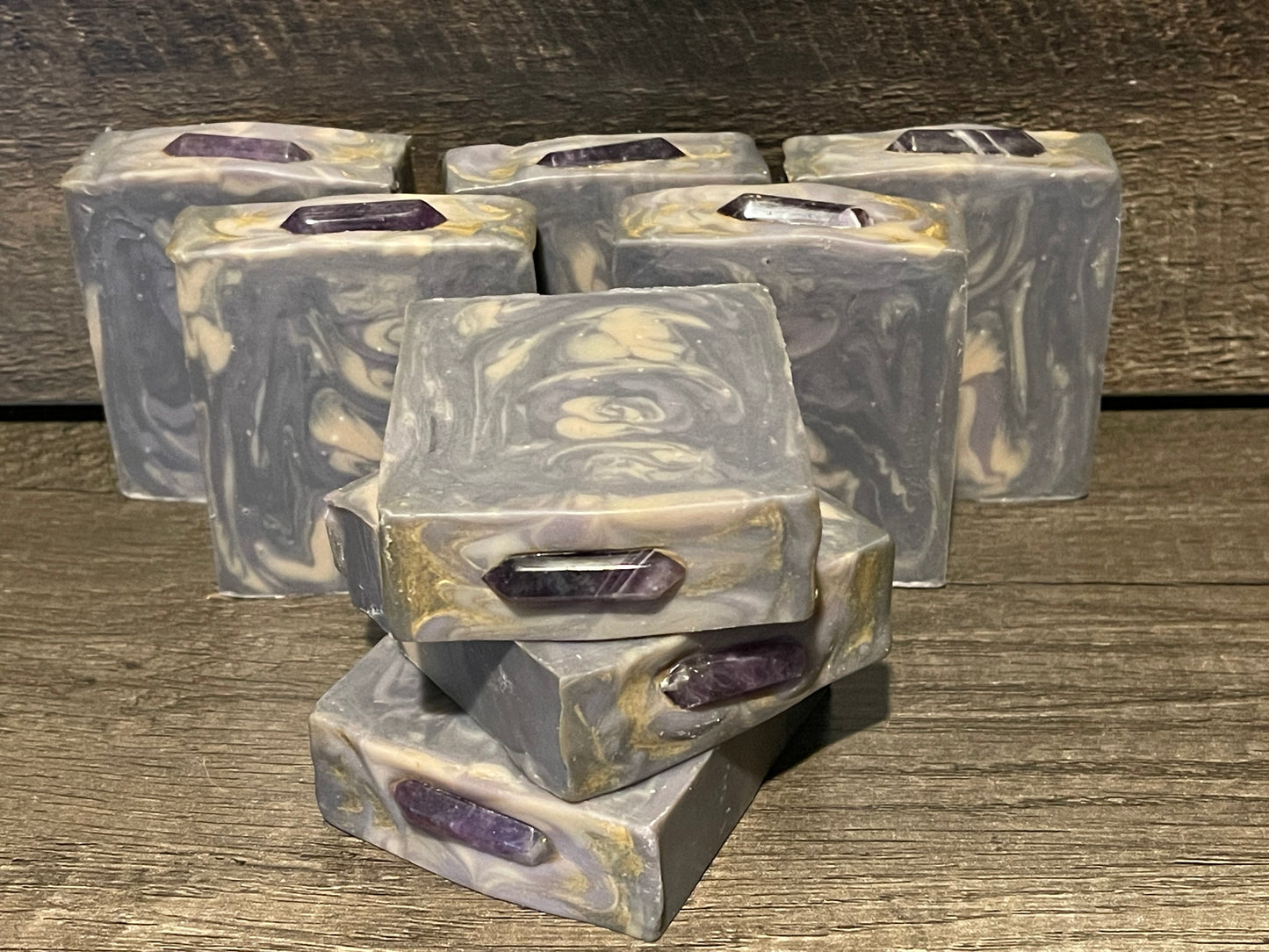 Dark Crystal cold process soap